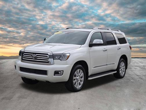 Blizzard Pearl 2019 Toyota Sequoia Platinum