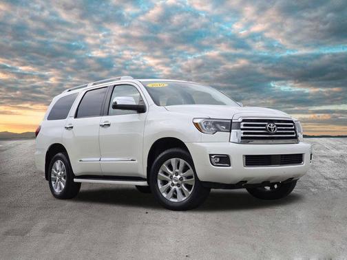 Blizzard Pearl 2019 Toyota Sequoia Platinum