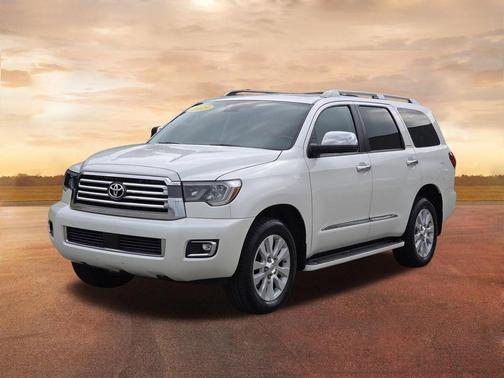 Blizzard Pearl 2019 Toyota Sequoia Platinum