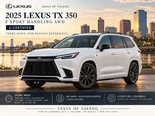 Wind Chill Pearl 2025 Lexus TX 350 Base