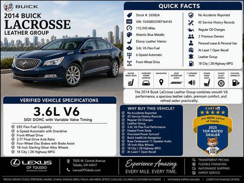 Atlantis Blue Metallic 2014 Buick LaCrosse Leather