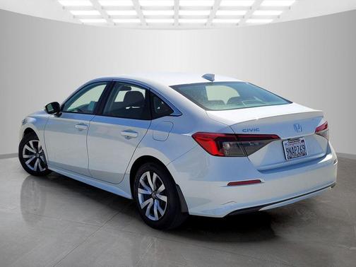 Platinum White Pearl 2024 Honda Civic LX