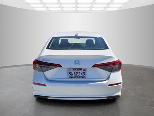 Platinum White Pearl 2024 Honda Civic LX