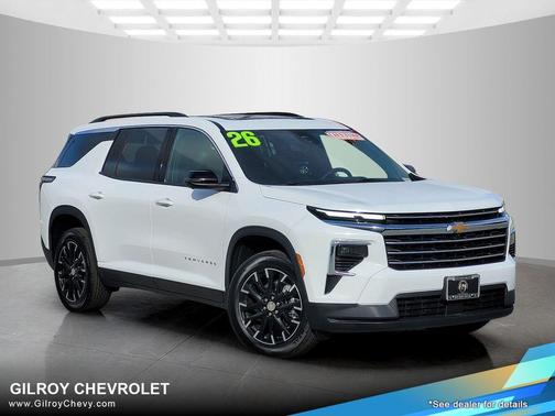 Summit White 2026 Chevrolet Traverse LT