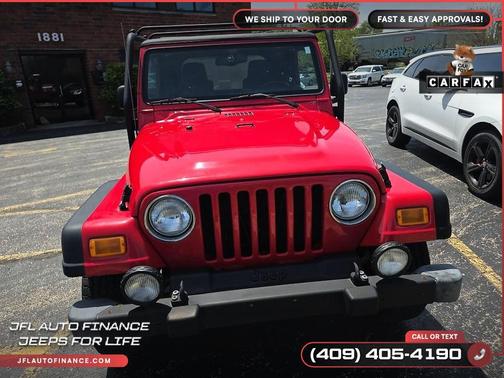 Red 2004 Jeep Wrangler Rubicon