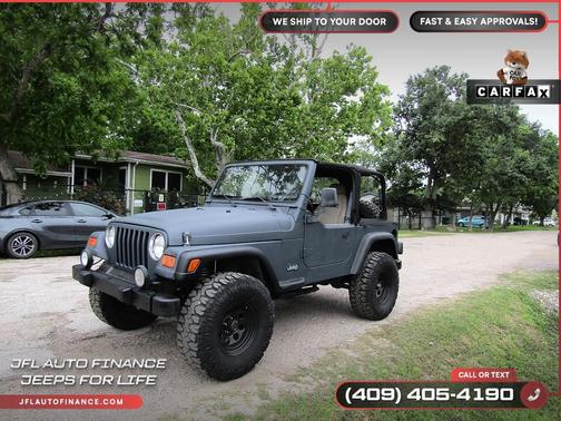 Blue 1997 Jeep Wrangler Sport