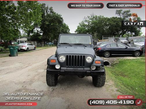 Blue 1997 Jeep Wrangler Sport