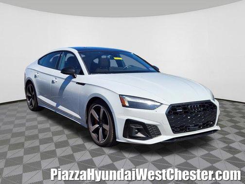 Glacier White Metallic 2024 Audi A5 Sportback 45 S Line Premium Plus