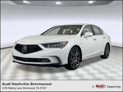 Platinum White Pearl 2018 Acura RLX Sport Hybrid Advance Package