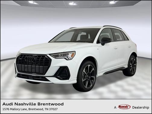 Glacier White Metallic 2025 Audi Q3 45 S line Premium Plus