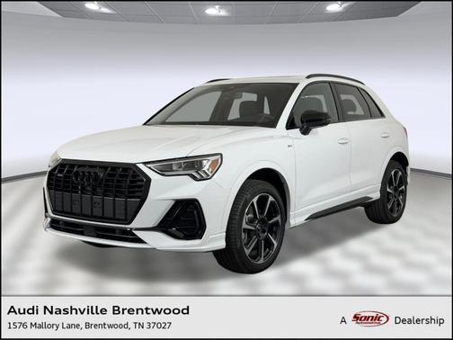 Glacier White Metallic 2025 Audi Q3 45 S line Premium Plus