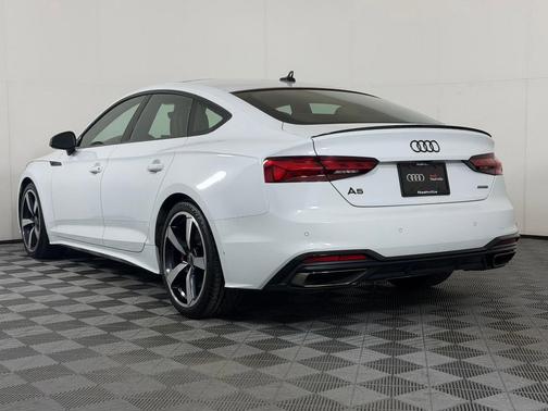 Glacier White Metallic 2023 Audi A5 Sportback 45 S Line Premium Plus