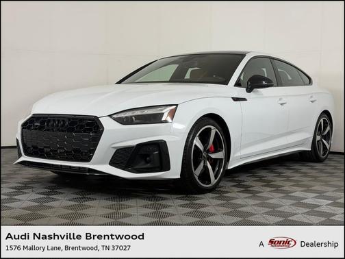 Glacier White Metallic 2023 Audi A5 Sportback 45 S Line Premium Plus