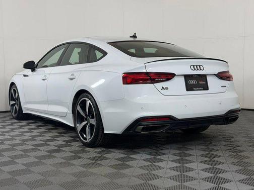 Glacier White Metallic 2023 Audi A5 Sportback 45 S Line Premium Plus