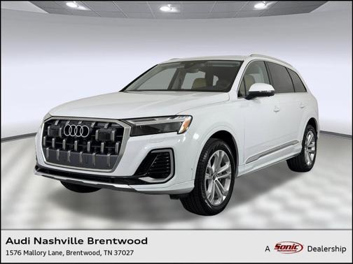 Glacier White Metallic 2026 Audi Q7 45 Premium Plus