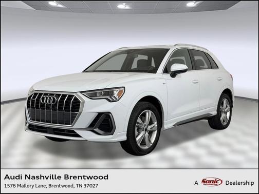 Glacier White Metallic 2024 Audi Q3 45 S line Premium Plus
