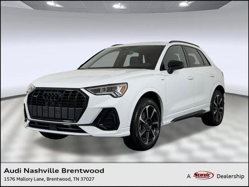 Glacier White Metallic 2025 Audi Q3 45 S line Premium Plus