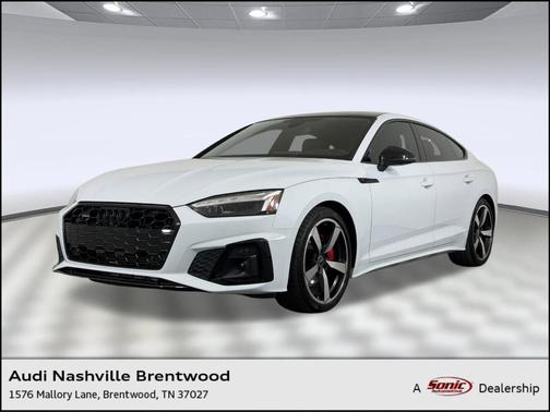 Glacier White Metallic 2024 Audi A5 Sportback 45 S Line Premium Plus