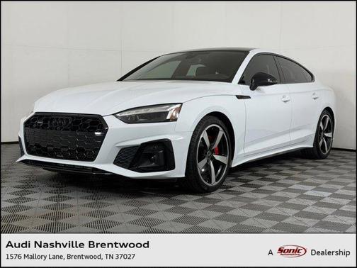 Glacier White Metallic 2024 Audi A5 Sportback 45 S Line Premium Plus