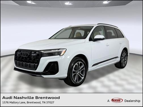 Glacier White Metallic 2026 Audi Q7 45 Premium
