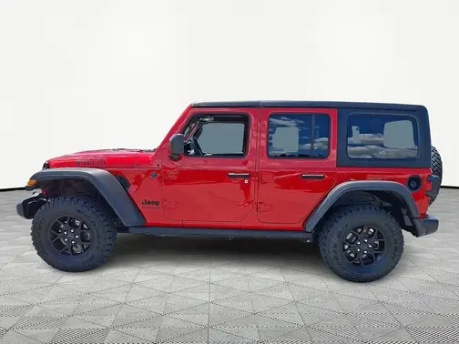 Red 2025 Jeep Wrangler Willys