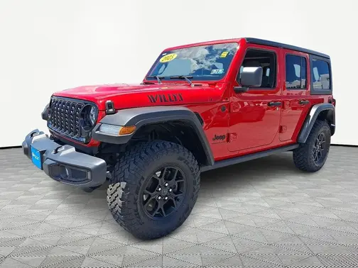 Red 2025 Jeep Wrangler Willys