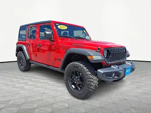 Red 2025 Jeep Wrangler Willys