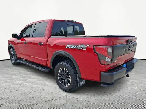 Red 2021 Nissan Titan PRO-4X
