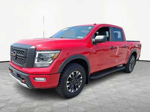 Red 2021 Nissan Titan PRO-4X