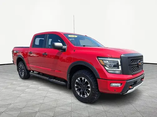 Red 2021 Nissan Titan PRO-4X