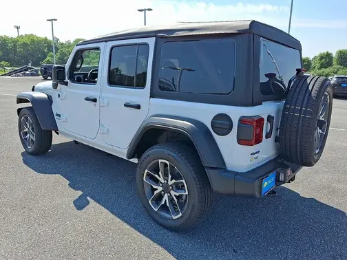Bright White Clear-Coat Exterior Paint 2025 Jeep Wrangler 4xe Sport S 4xe