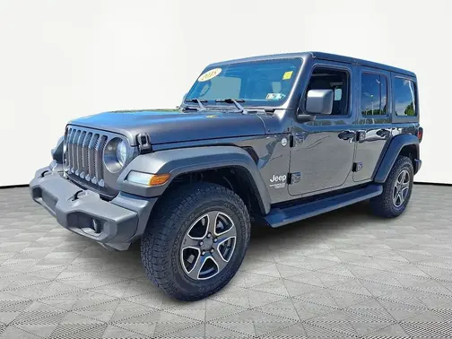 Gray 2018 Jeep Wrangler Unlimited Sport S