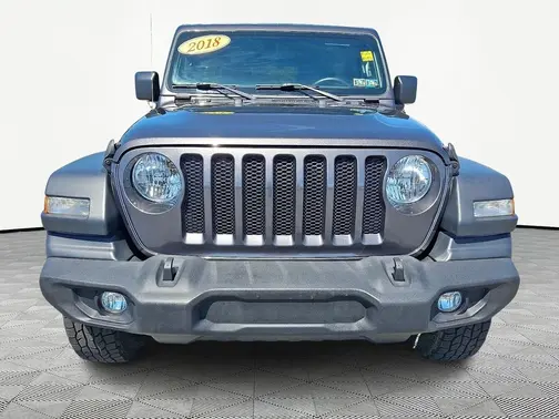 Gray 2018 Jeep Wrangler Unlimited Sport S