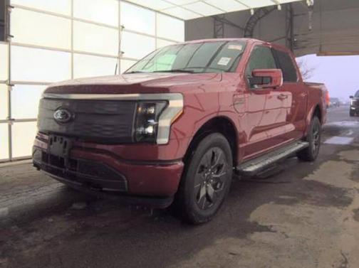 Red 2022 Ford F-150 Lightning LARIAT