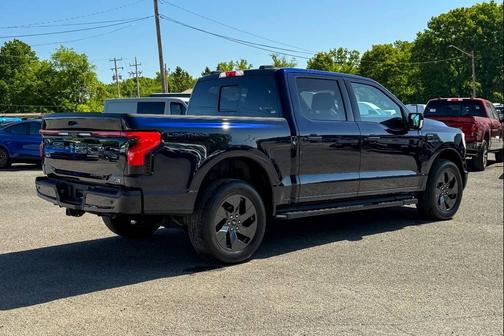 Antimatter Blue Metallic 2022 Ford F-150 Lightning LARIAT