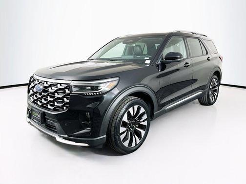 Agate Black Metallic 2025 Ford Explorer Platinum