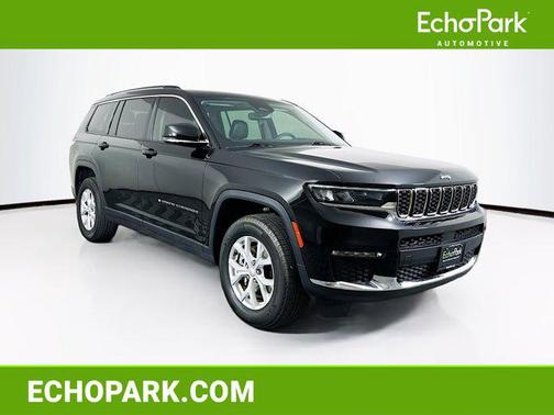 Diamond Black Crystal Pearlcoat 2023 Jeep Grand Cherokee L Limited