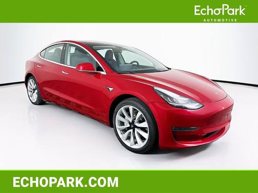 Red Multi-Coat 2018 Tesla Model 3 Long Range