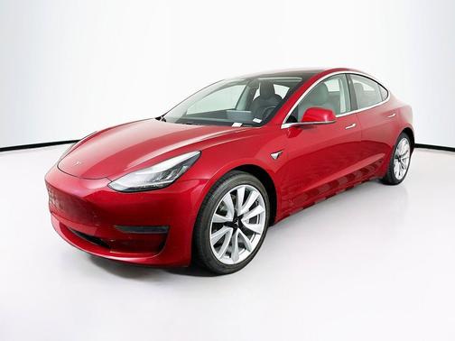 Red Multi-Coat 2018 Tesla Model 3 Long Range