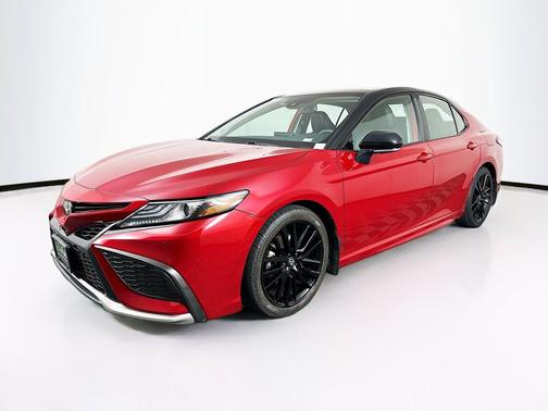 Midnight Black Metallic 2021 Toyota Camry XSE