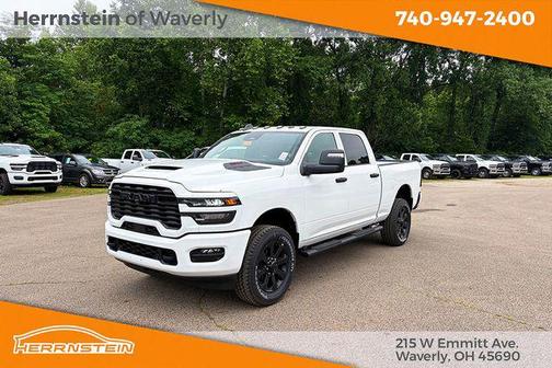 Bright White Clearcoat 2026 RAM 2500 Black Express Crew Cab 4x4 6'4' Box
