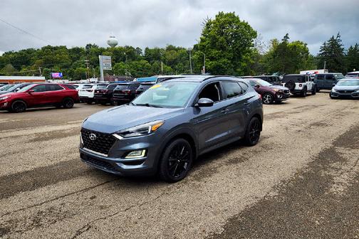 Gray 2019 Hyundai TUCSON Night