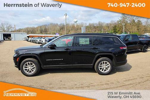 Diamond Black Crystal Pearlcoat 2025 Jeep Grand Cherokee L Laredo