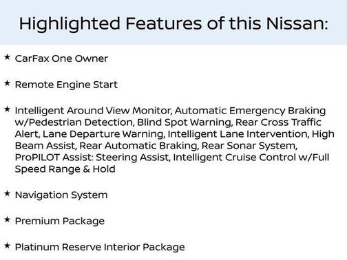 2019 Nissan Rogue Platinum