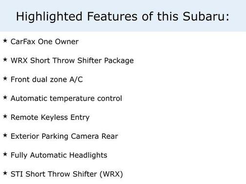 Ceramic White 2022 Subaru WRX Premium