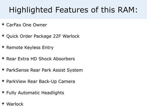 2020 RAM 1500 Classic Warlock Quad Cab 4x4 6'4' Box