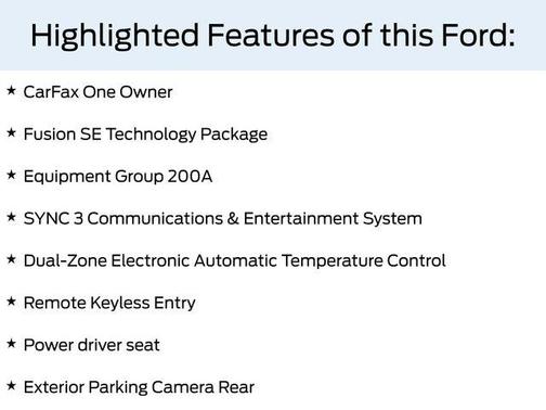 2017 Ford Fusion SE