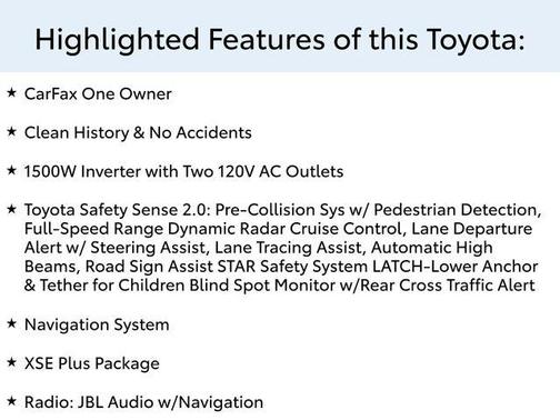 2022 Toyota Sienna XSE 7 Passenger