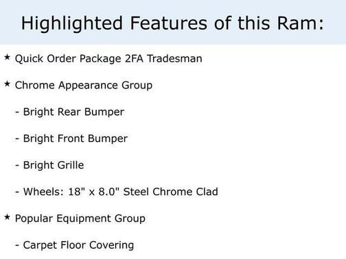 2018 RAM 2500 Tradesman Crew Cab 4x4 6'4' Box