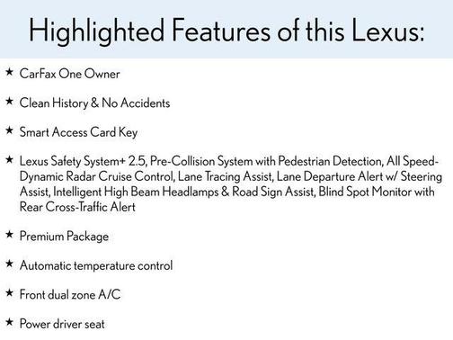 2022 Lexus ES 350 Premium